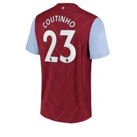 Herren Fußballbekleidung Aston Villa Philippe Coutinho #23 Heimtrikot 2022-23 Kurzarm